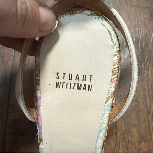 Stuart Weitzman Vagabondo Espadrille Wedge Sandals size 8.5 - Picture 5 of 10